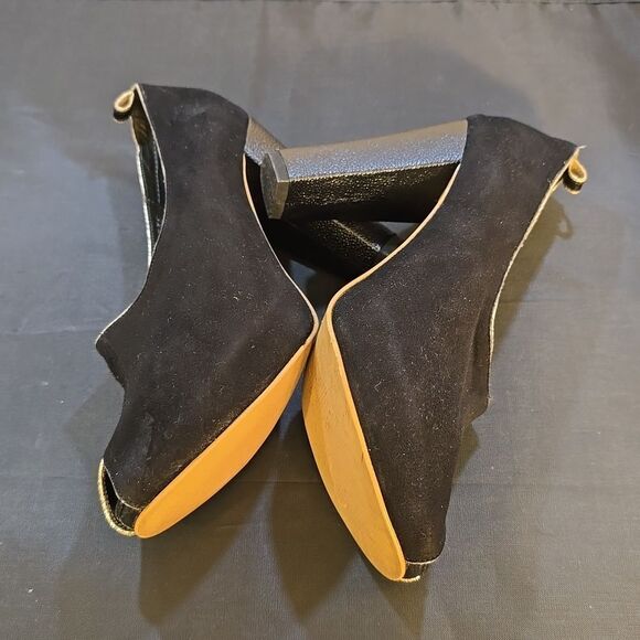 BON.BONITE PEEP TOE BLOCK HEEL WOMEN'S BOOTIE - Picture 10 of 15